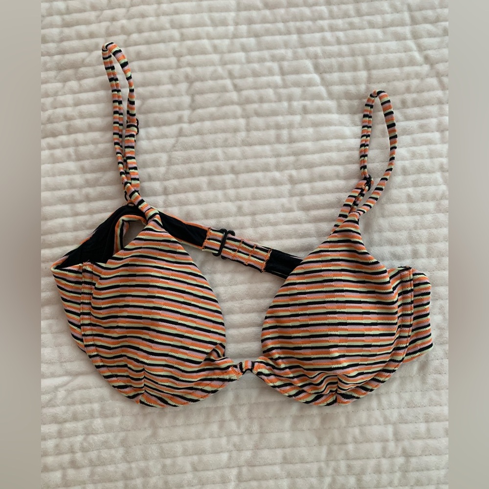NEW RVCA multicolor underwire bikini top